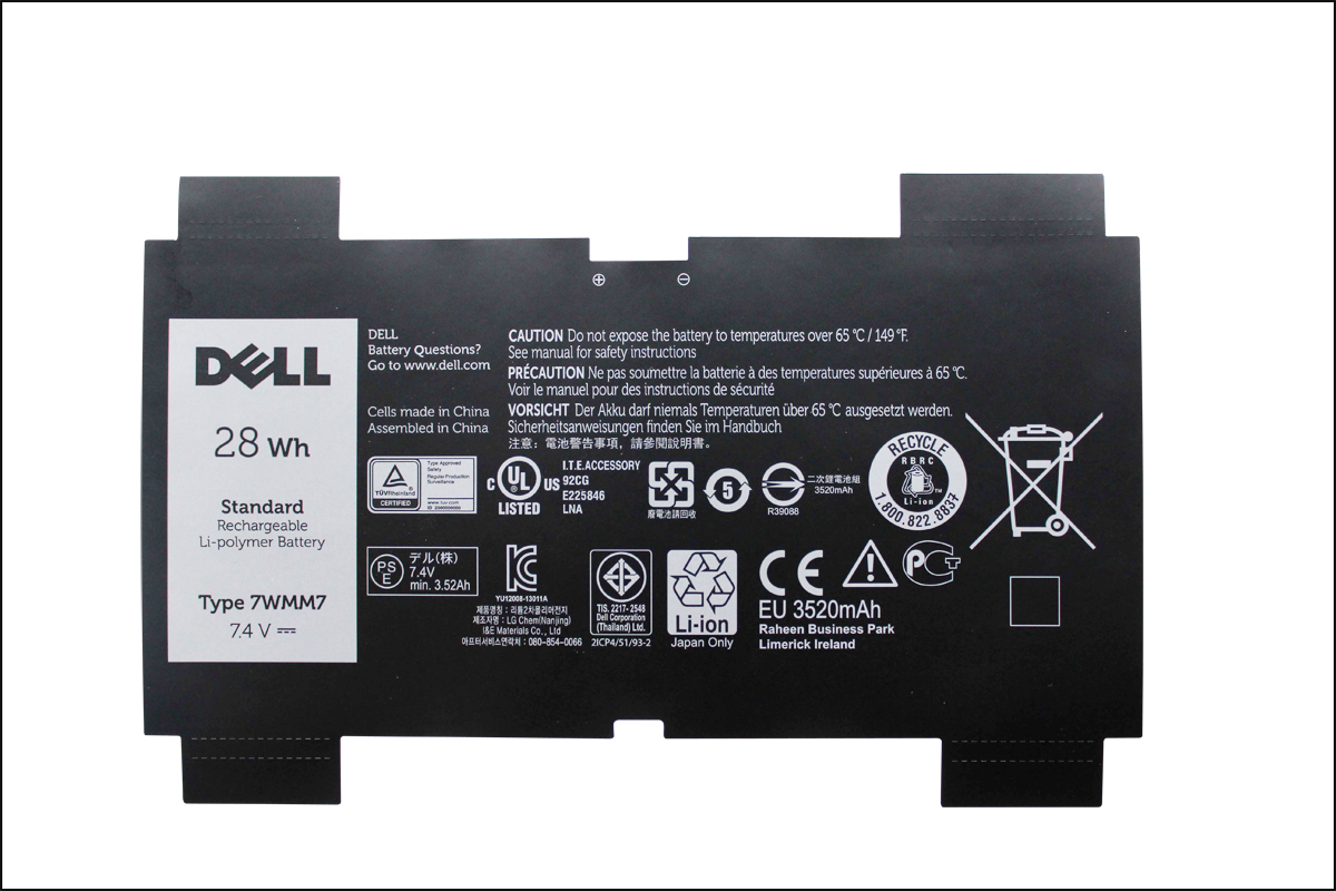 戴尔笔记本电池标签