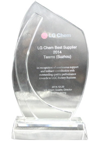 2014年获得“”LGC Best Supplier 